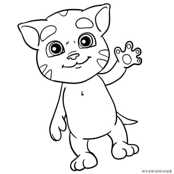 Раскраска том и его друзья маленькие