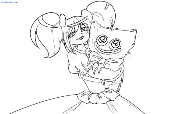 Рисунок котенка для раскрашивания