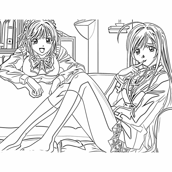 Аманэ Миса раскраска