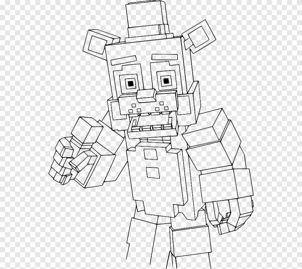 Разукрашки майнкрафт НУБИК