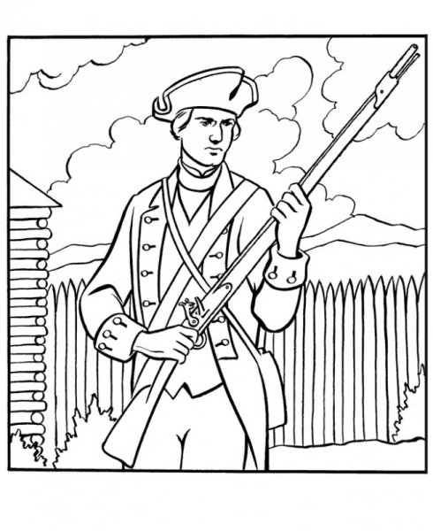 Солдат раскраска для детей