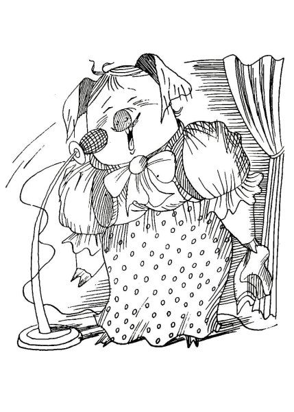 Раскраска крокодил Корнея Чуковского