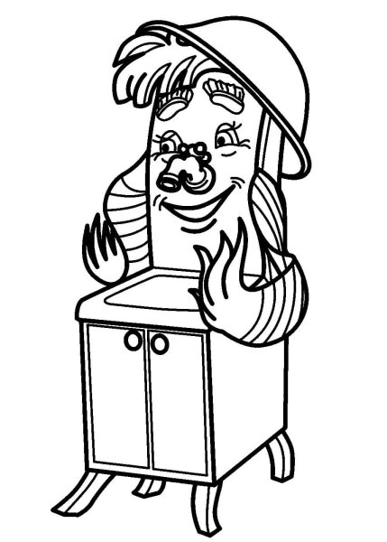 Раскраски к сказке Муха Цокотуха для детей