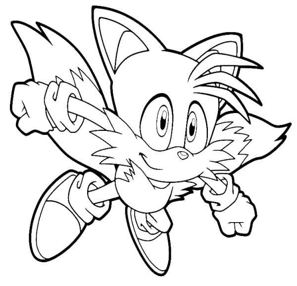 Соник раскраска Соник