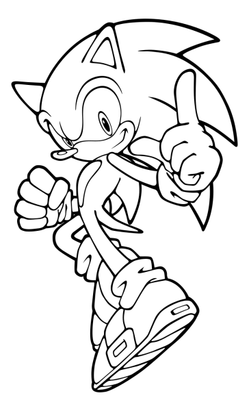 Соник Шедоу разукрашка