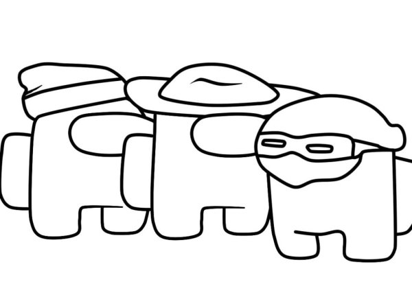 Раскраска амонг АС