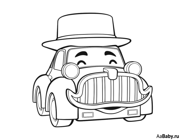 Раскраски Грузовичок Полли