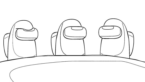 Раскраска амонг АС