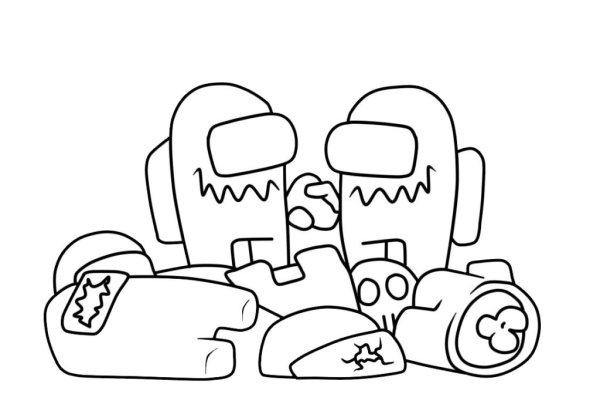 Амонг АС раскрашивать