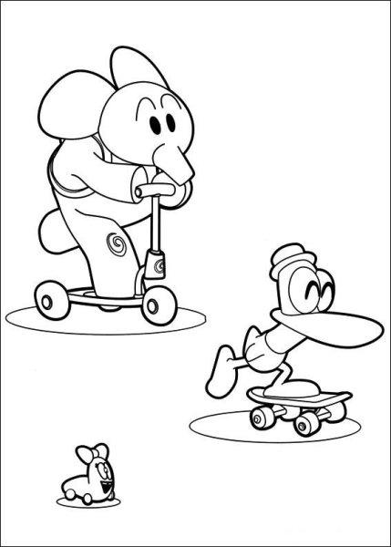 Покойо раскраска Элли