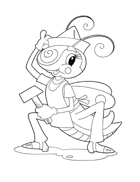 Чуковский Муха Цокотуха раскраска