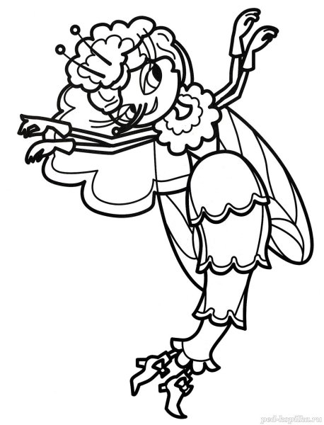 Чуковский Муха Цокотуха раскраска