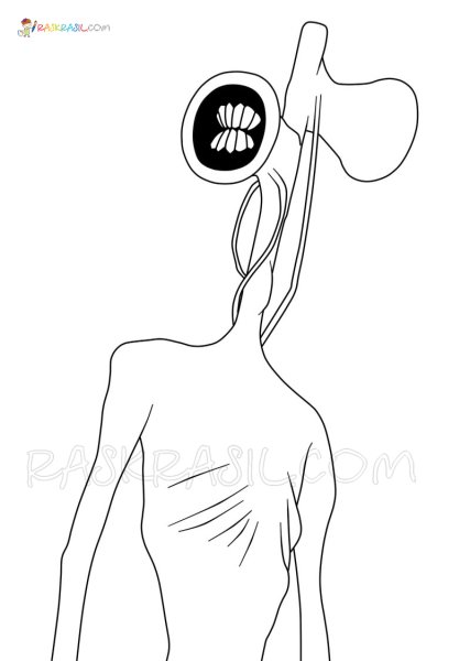 Сиреноголовый раскраска