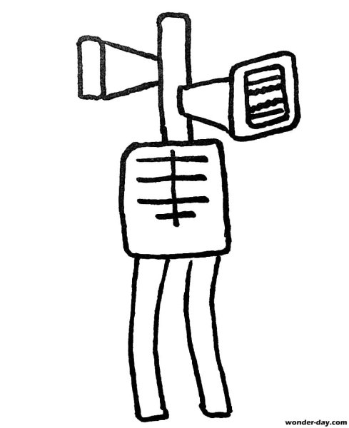 Сиреноголовфй нисовать