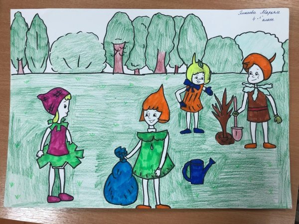 Рисунок на тему Эколята