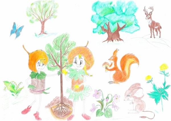 Рисунки на тему день Эколят