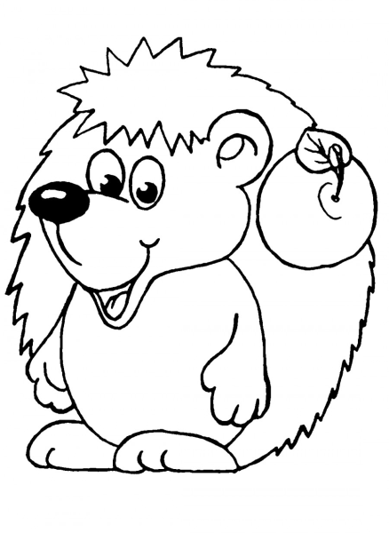 Раскраска Ёжик