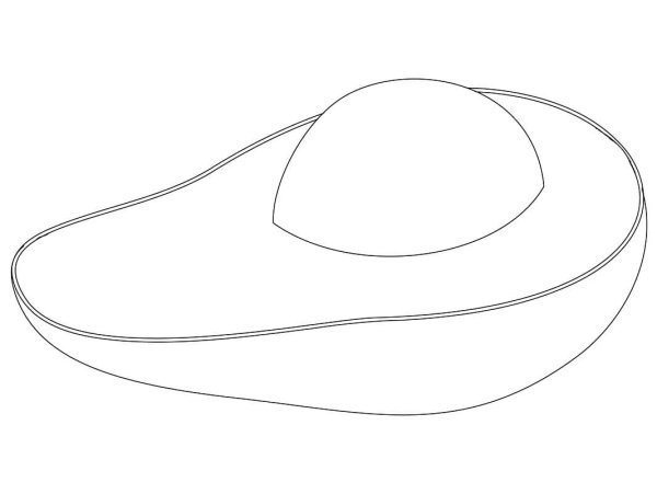 Раскраска авокадо