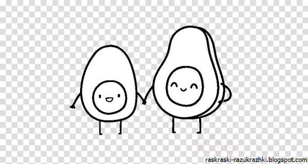 Экзотические фрукты раскраска