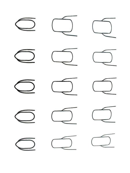 Трафареты накладных ногтей