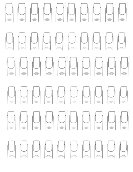 Раскраска маникюр для девочек