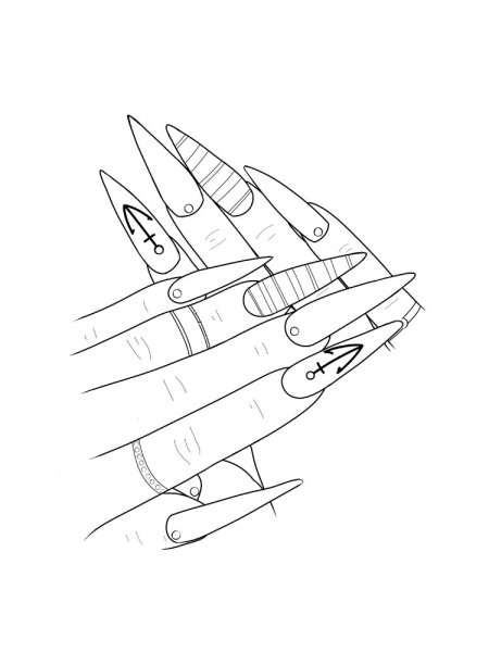 Ногти раскраска