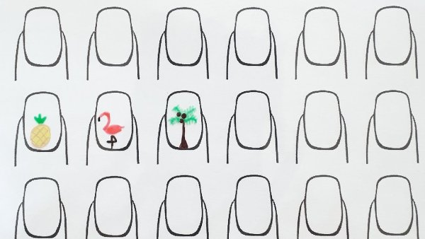 Ногти для раскрашивания