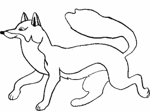 Раскраска Лисичка