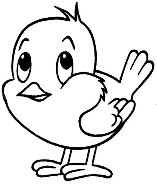 Воробей раскраска