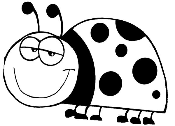 Божья коровка раскраска
