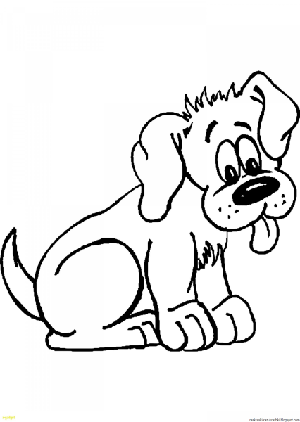 Щенок. Раскраска