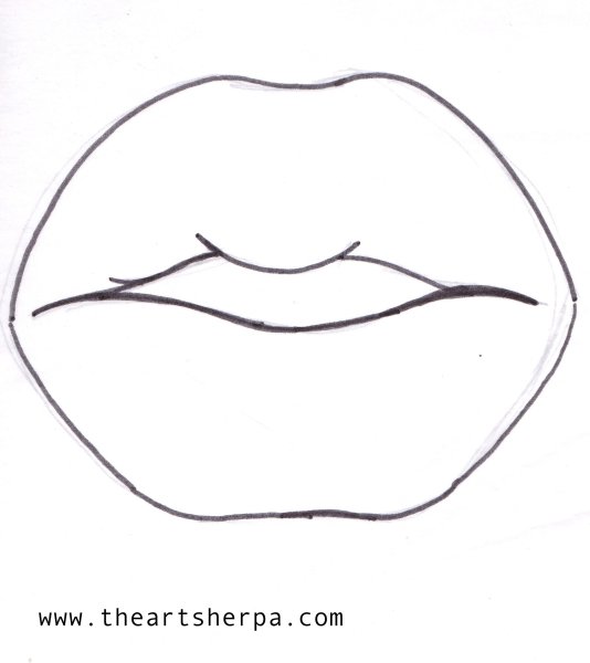 Контур губ