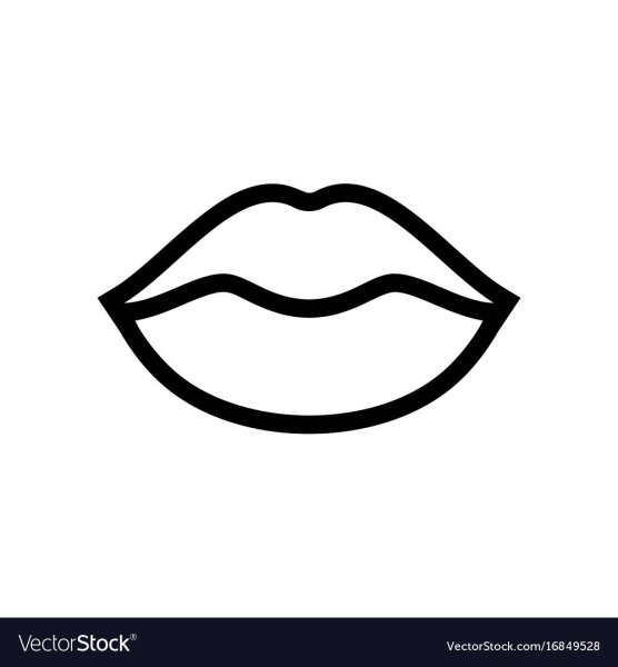 Губы трафарет