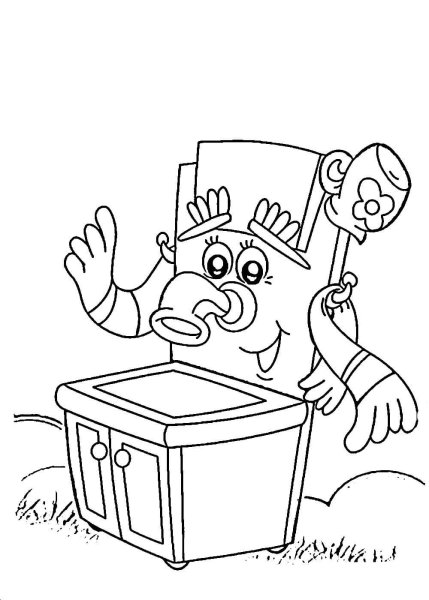 Раскраска Мойдодыр Чуковский