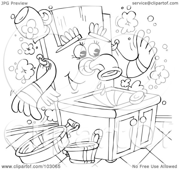 Раскраски к произведению Чуковского Мойдодыр