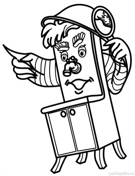 Корней Чуковский Мойдодыр раскраска