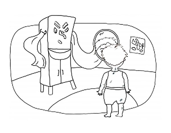 Мойдодыр раскраска для детей