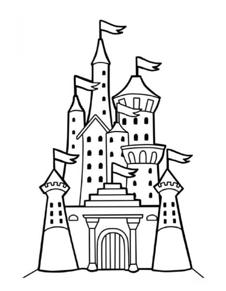 Замок рисунок