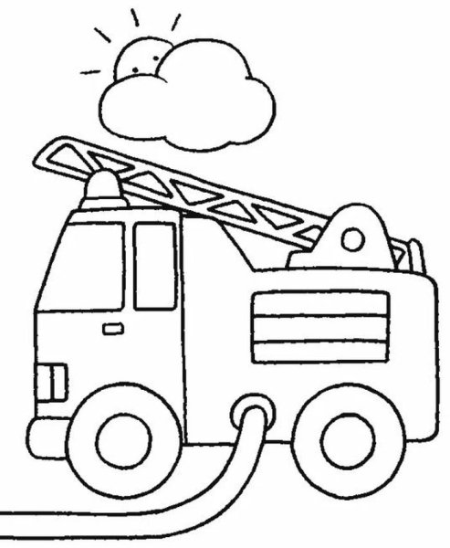 Пожарная безопасность раскраска для детей