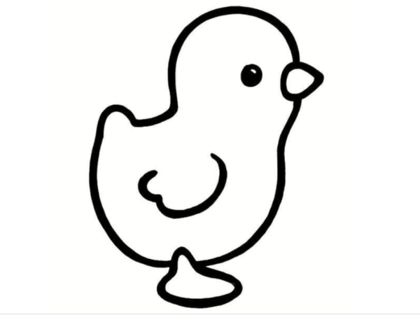 Разукрашка цыпленок