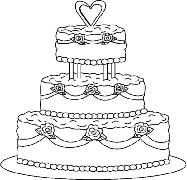 Раскраска торт