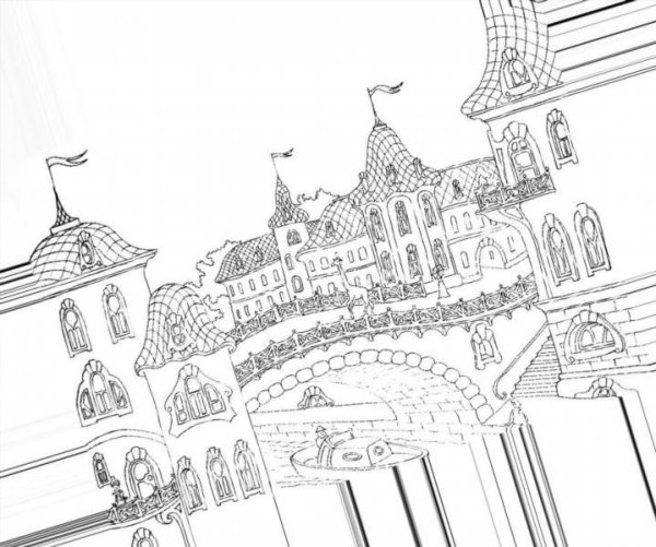 Город будущего раскраска