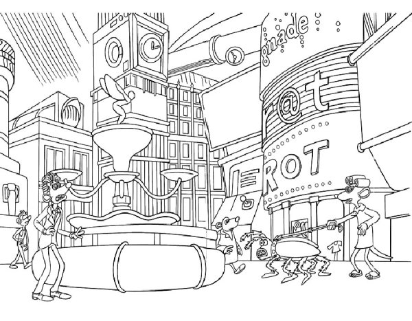 Школа будущего раскраска