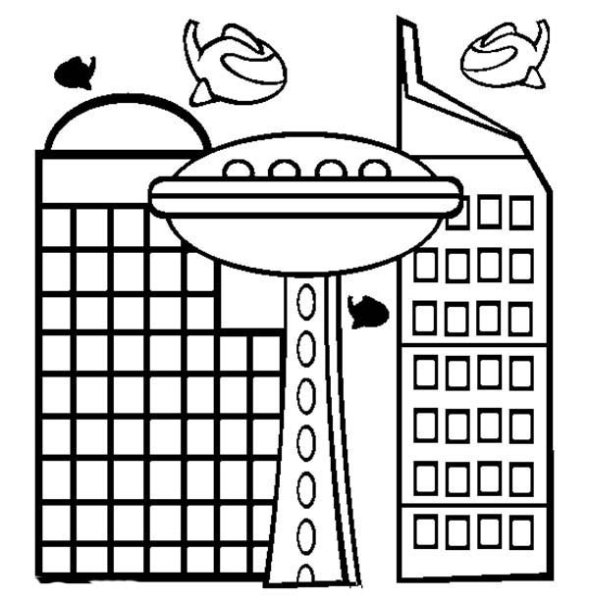 Школа будущего раскраска