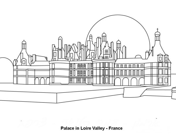 Современный город раскраска