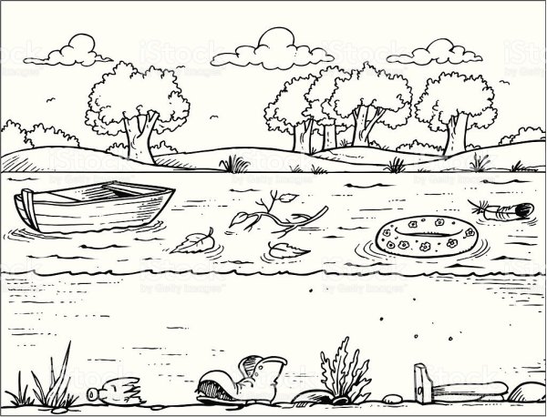 Раскраски на тему загрязнение окружающей среды