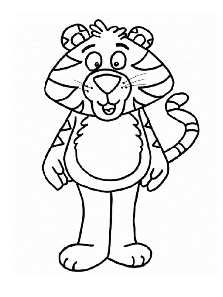 Раскраска тигра