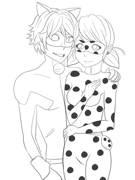 Раскраска леди баг