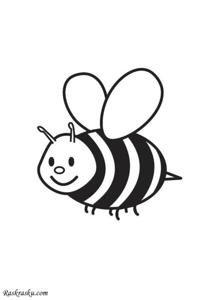 Пчелка для раскрашивания