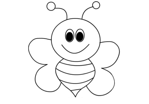 Пчела раскраска